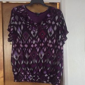 Geometric pattern blouse